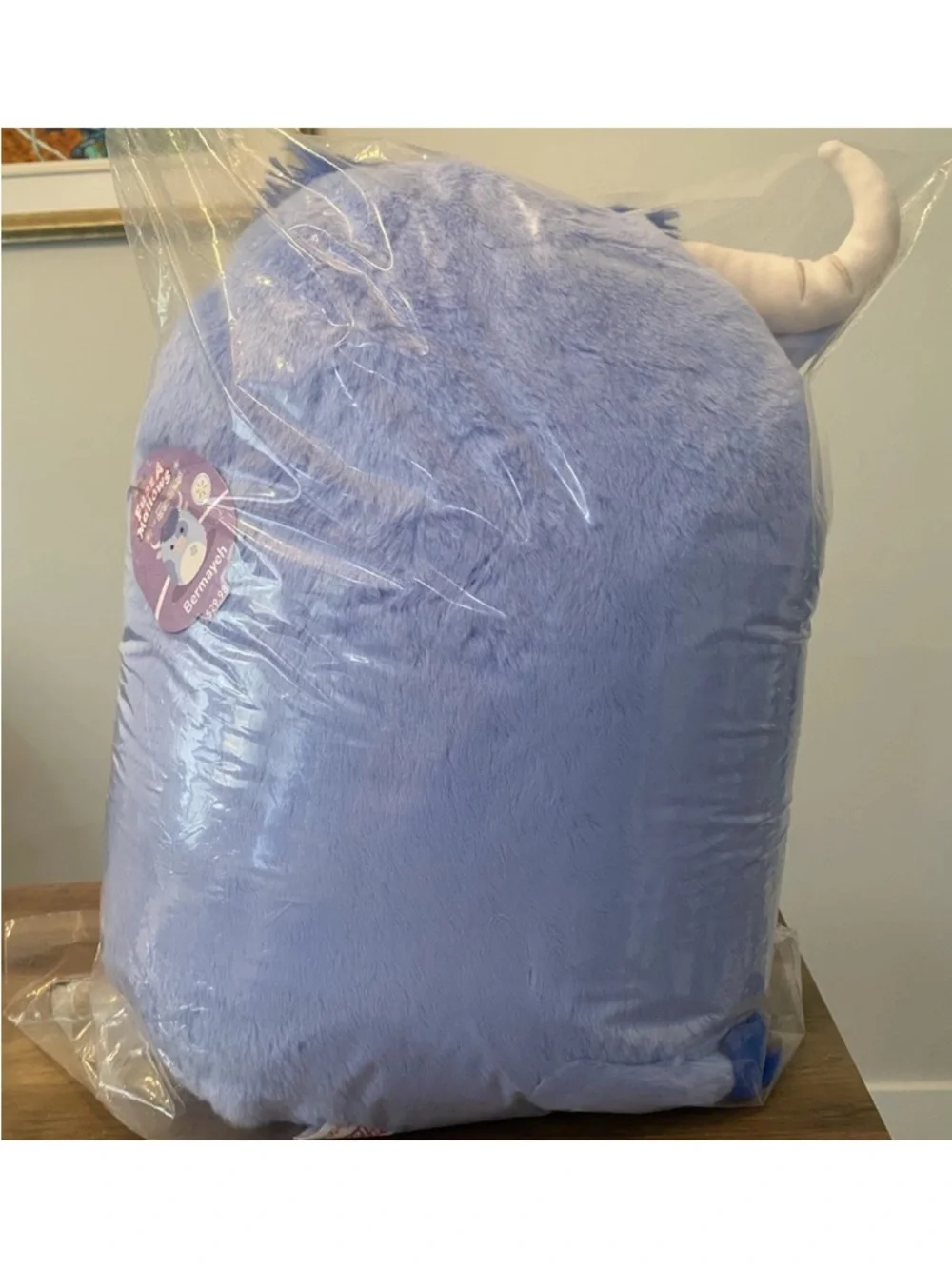 Squishmallows FuzzAMallow 16” Bermayeh Blue Cow Highland Bull BNWT Squishmallow - Picture 5 of 5